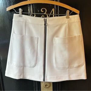 *RACHEL Rachel Roy white zip skirt, size 2